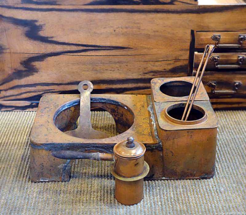 関東黒柿火鉢 KTK314