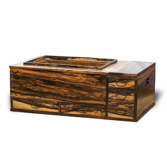 総黒柿 関東火鉢 KTK320