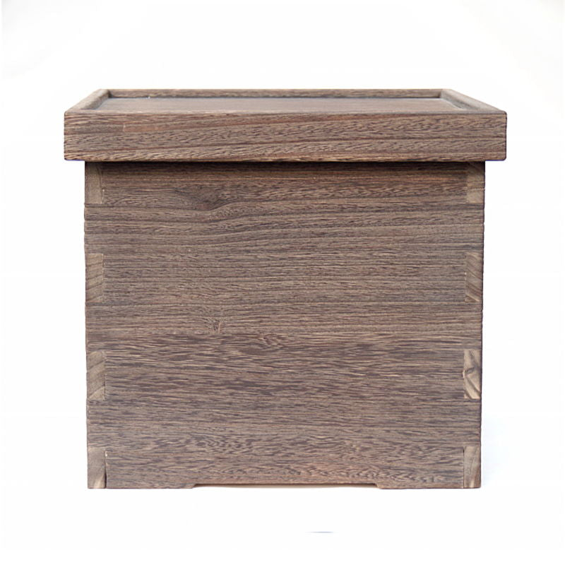 箱の桐火鉢(新品)+火鉢道具セット