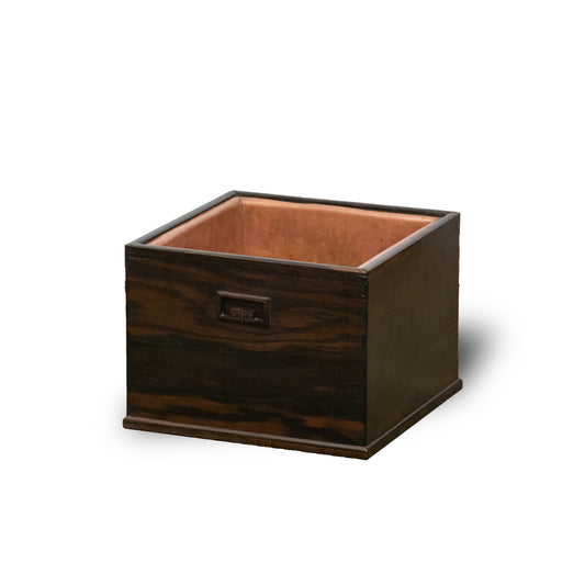 無垢総黒柿角火鉢 KK297